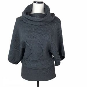 BCBGeneration Chunky Cable Knit Cowl Neck sweater